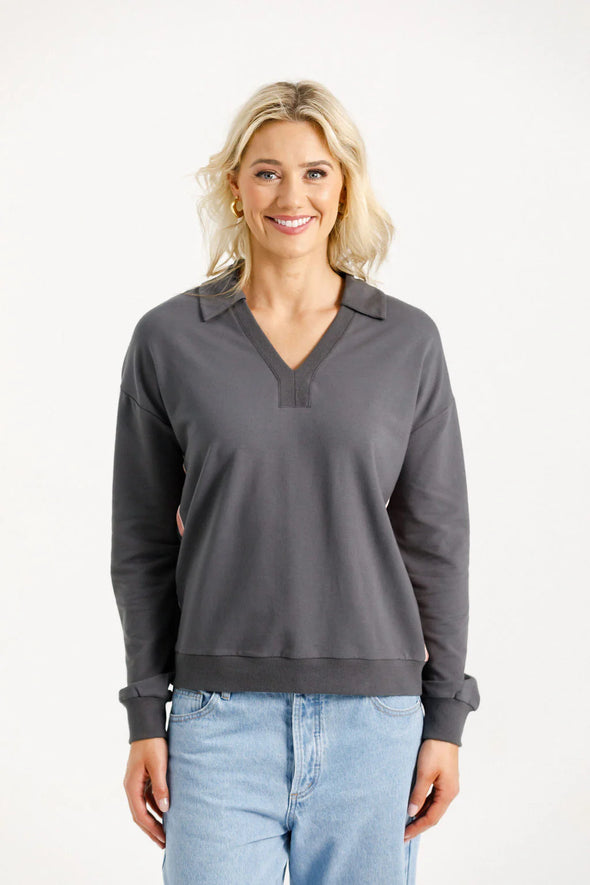 Camilla Collar Crew - Blossom Velvet Ribbon