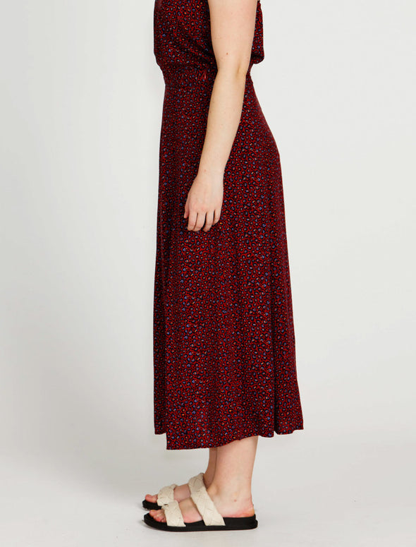 Candice Midi Skirt - Wine Animal