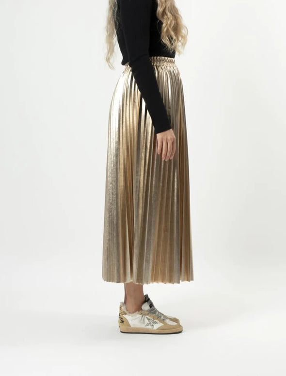 Gold casete skirt
