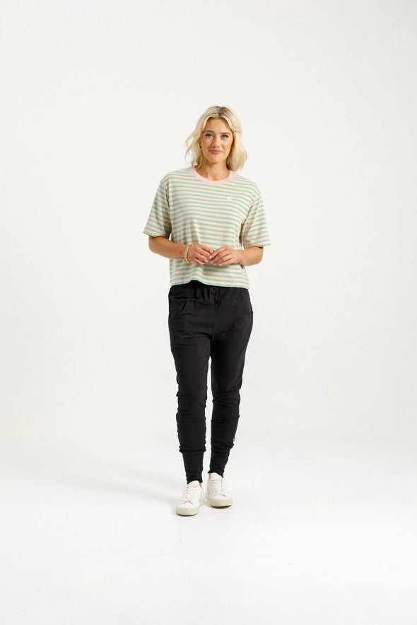 Apartment Pants - Black with Candy Apple X