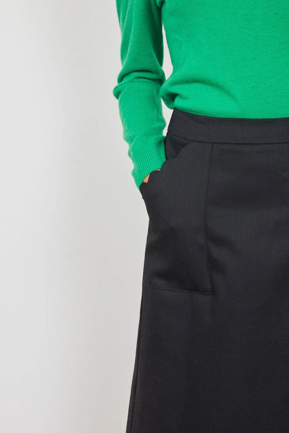 Sara Skirt - Black Denim