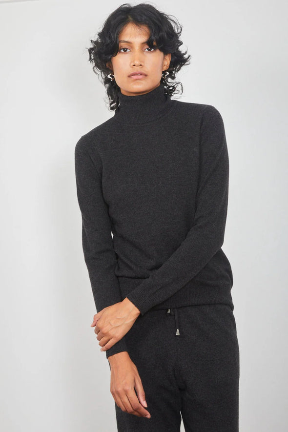 Collette Roll Neck Sweater - Ember