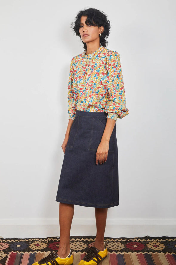 Sara Skirt - Indigo Denim