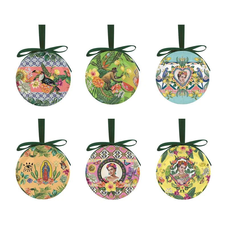 Mexican Folklore Large Bauble Set 6 Mexican Folklore Large Bauble Set 6