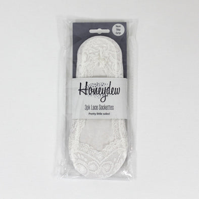 Lace Sockettes 3 Pack