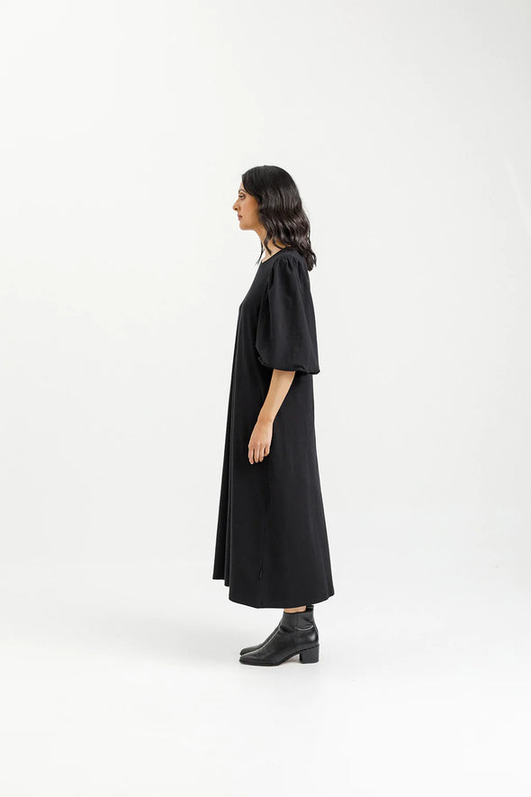 Ivy Midi Dress - Black