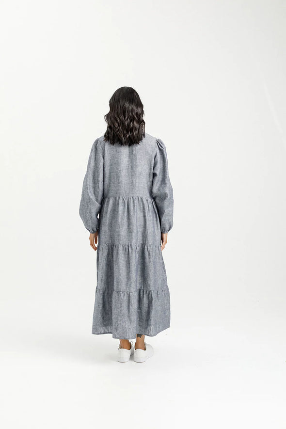 Long Sleeve Khloe Dress- Grey