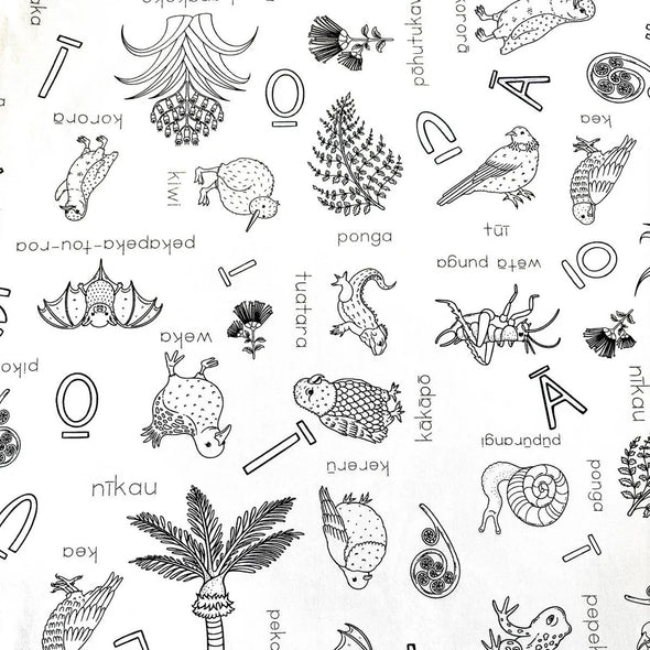 Washable, Reusable Colouring In Tablecloth Set