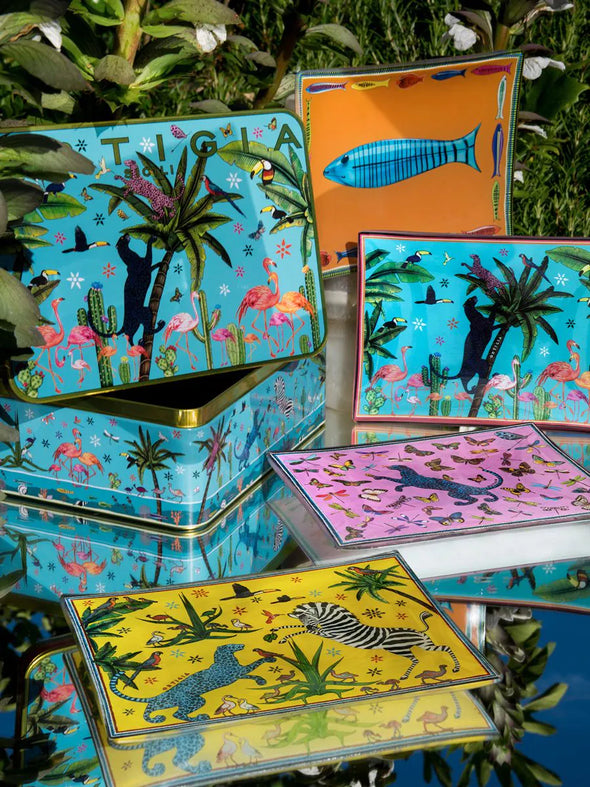 Tin Jungle - 4 Glass Plates