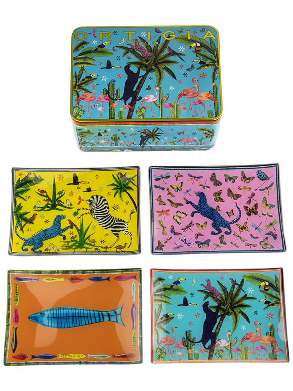 Tin Jungle - 4 Glass Plates