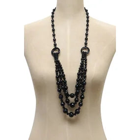 Faceted Crystal bead necklace