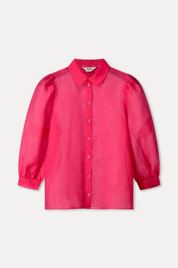 Blouse Raspberry Dots