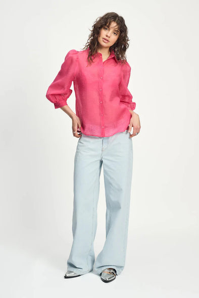Blouse Raspberry Dots