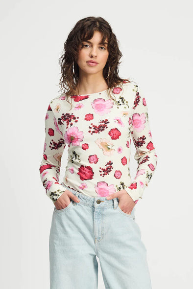Loa Bouquet Cream Top