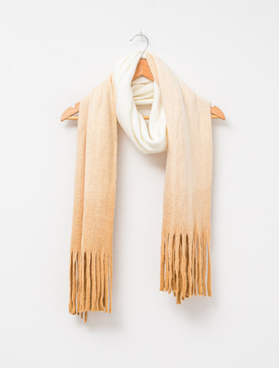 ombre clay scarf