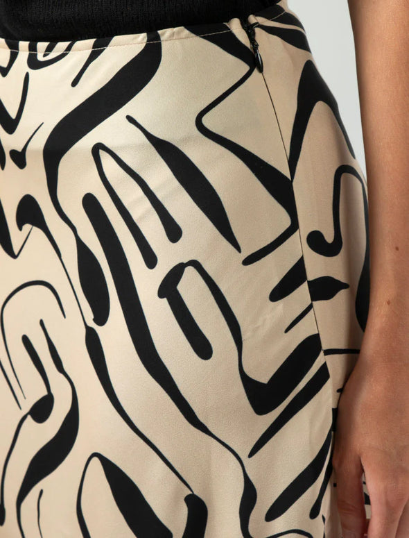 Summer skirt painterly geo