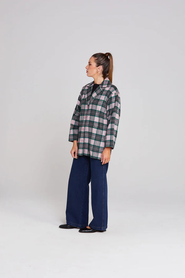 Tillie Coat - Emerald Blush