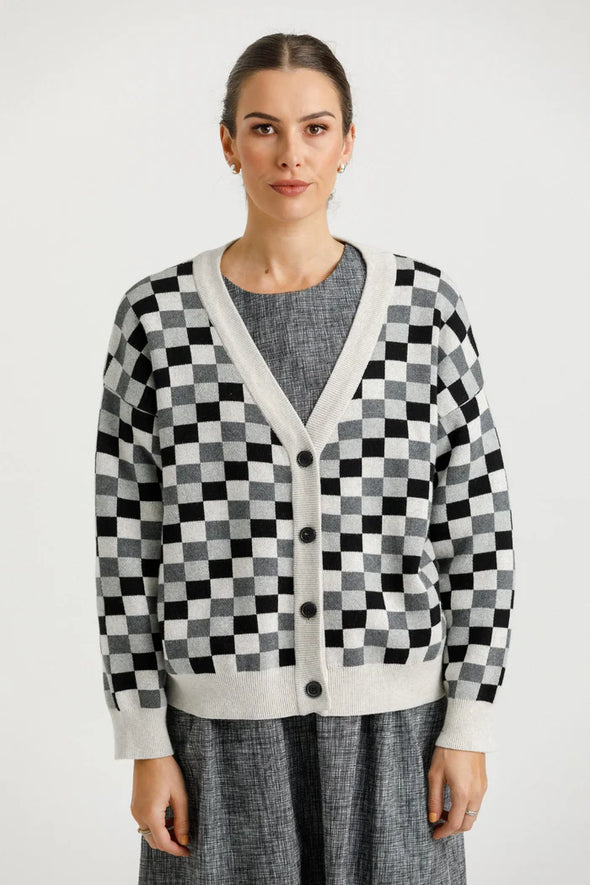 Block Cardigan - Mono