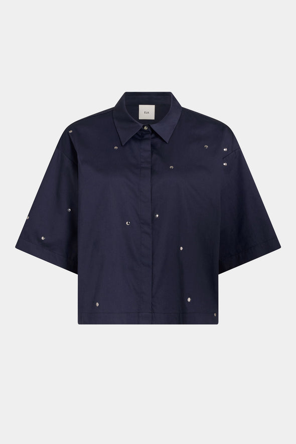 Navy stud shirt