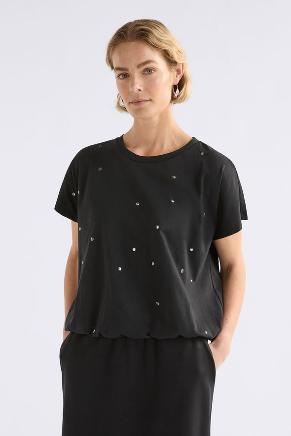 Black stud Tee