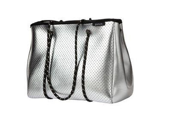 Punch Tote Bag - Silver
