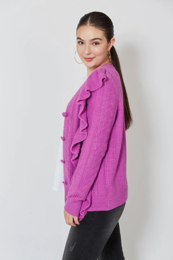 ROMY RUFFLE CARDI