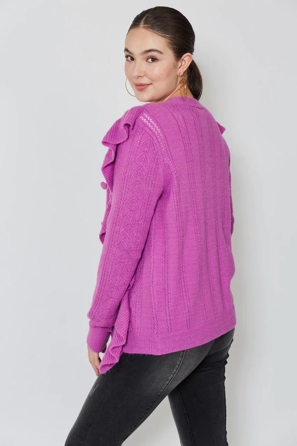 ROMY RUFFLE CARDI