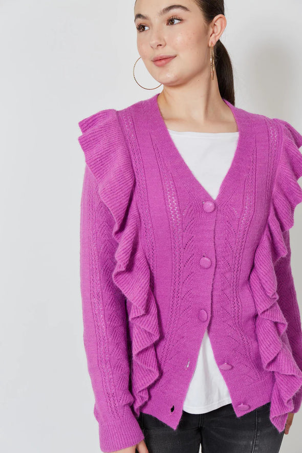 ROMY RUFFLE CARDI