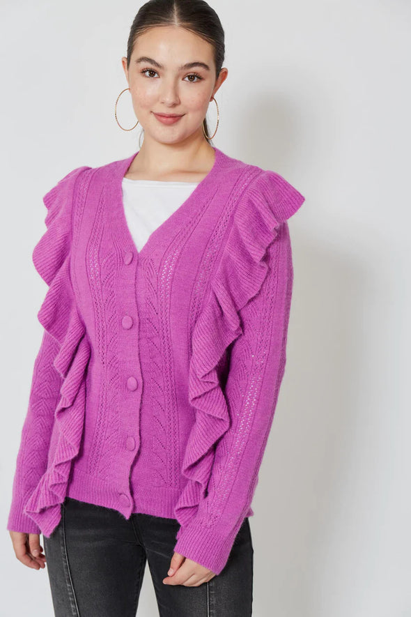 ROMY RUFFLE CARDI