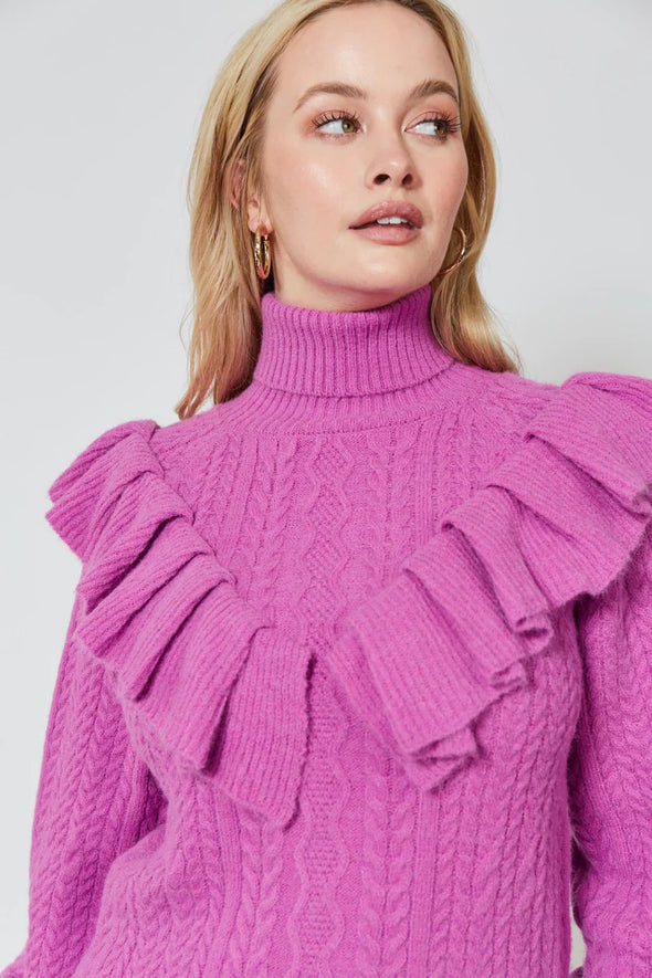 ROMY RUFFLE KNIT