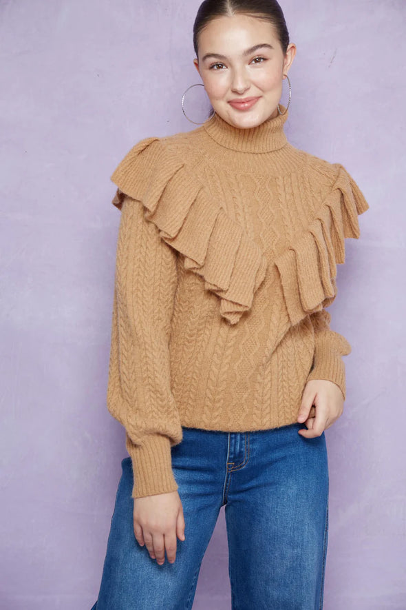 ROMY RUFFLE KNIT