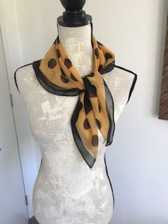 Scarf - Spotted Mustard
