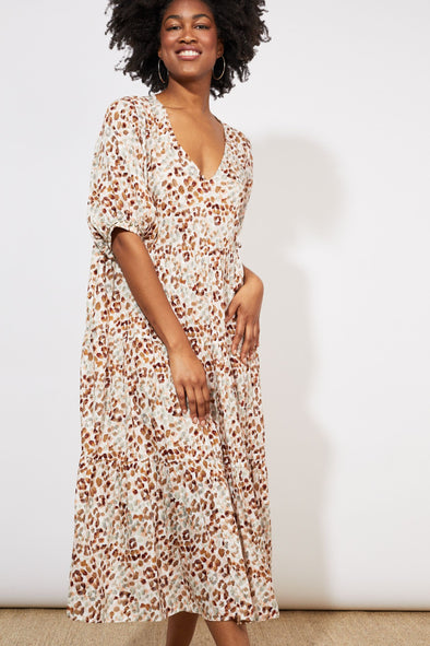 Lamu tiered maxi dress savannah sage