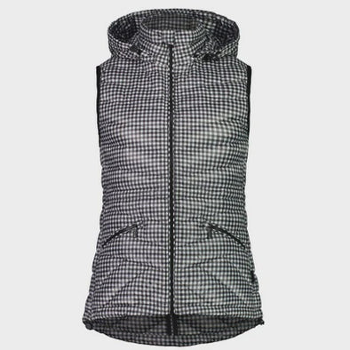 MARY  CLARE PACKABLE GINGHAM VEST