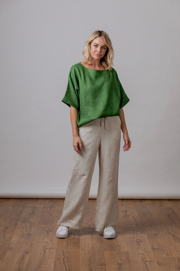 Theresa linen top