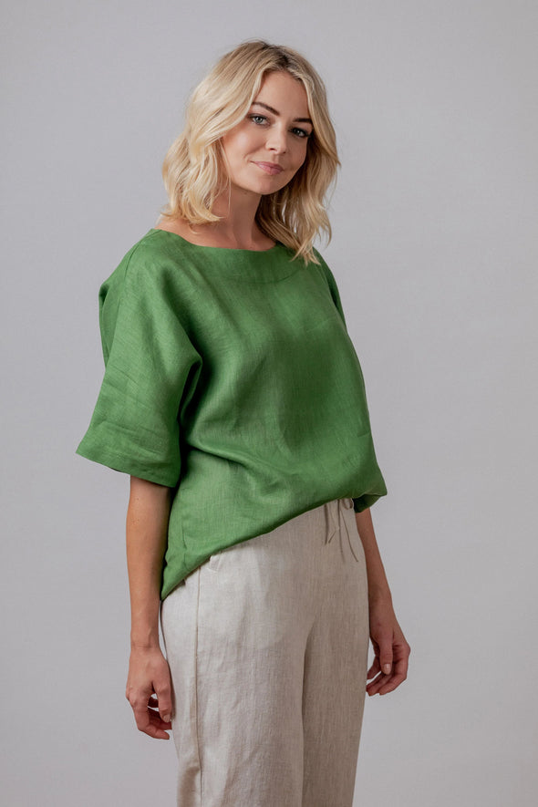 Theresa linen top