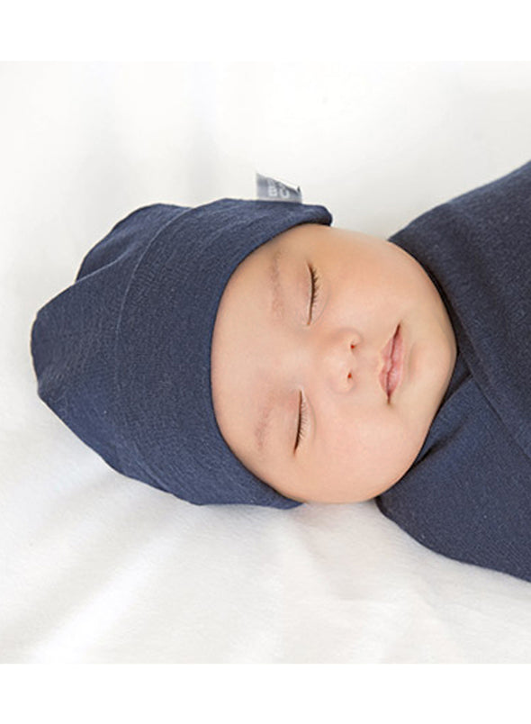 Babu Merino Beanie in Navy