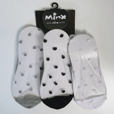 SPOT SOCK SHEER 3 PACK