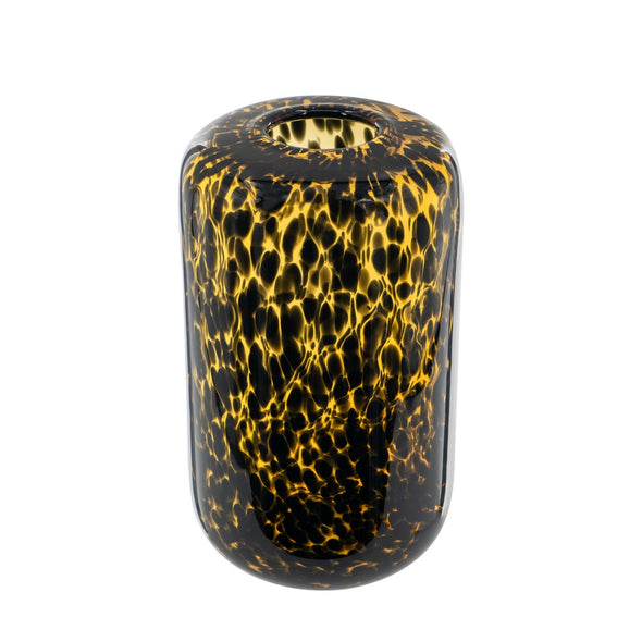 Glass Leopard Vase Tall
