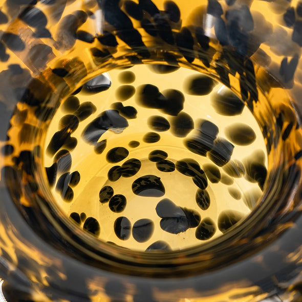 Glass Leopard Bowl