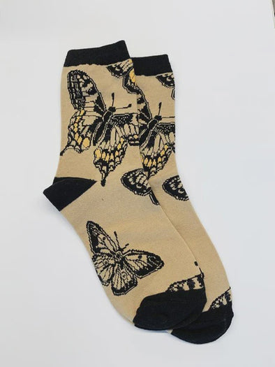 Butterfly socks on camel