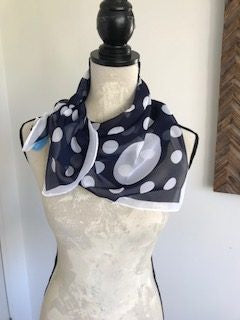 Scarf - Spotted Navy
