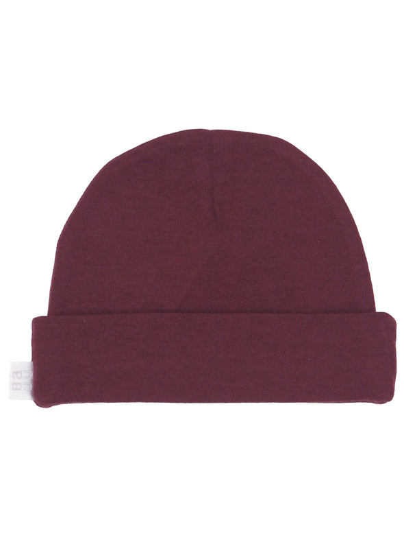 Babu Merino Beanie in Maroon