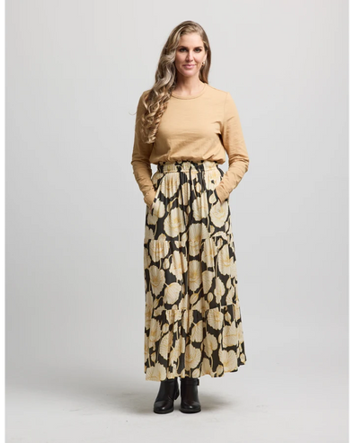 Byrant skirt art deco print