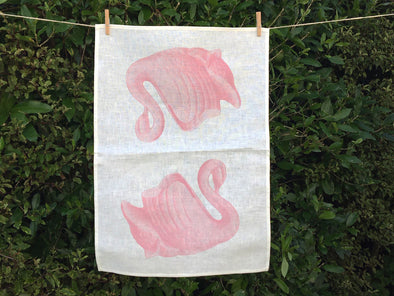 Swan teatowel